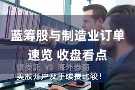 蓝筹股与制造业订单速览 收盘看点