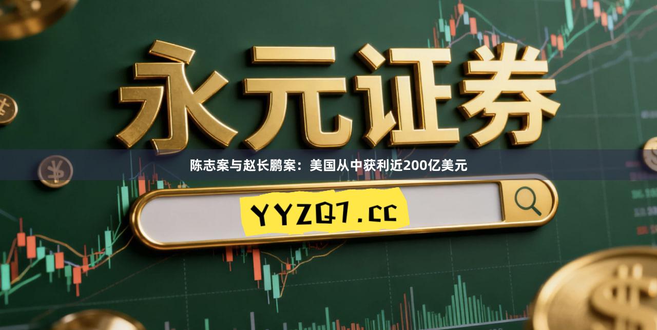 陈志案与赵长鹏案:美国从中获利近200亿美元